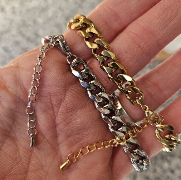 NEW 🌟 Stainless Steel Cuban Chunky Chain Necklace - Picture 7 of 9